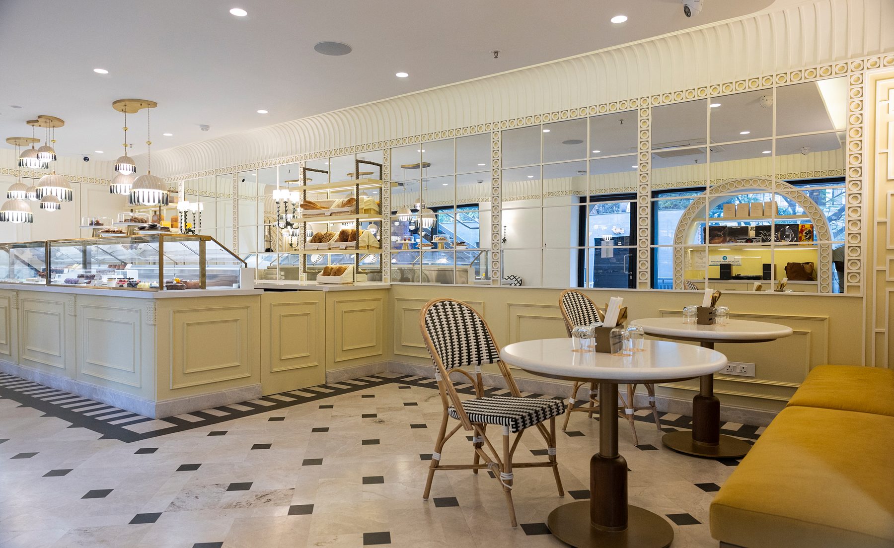 Seating and the pastry case
