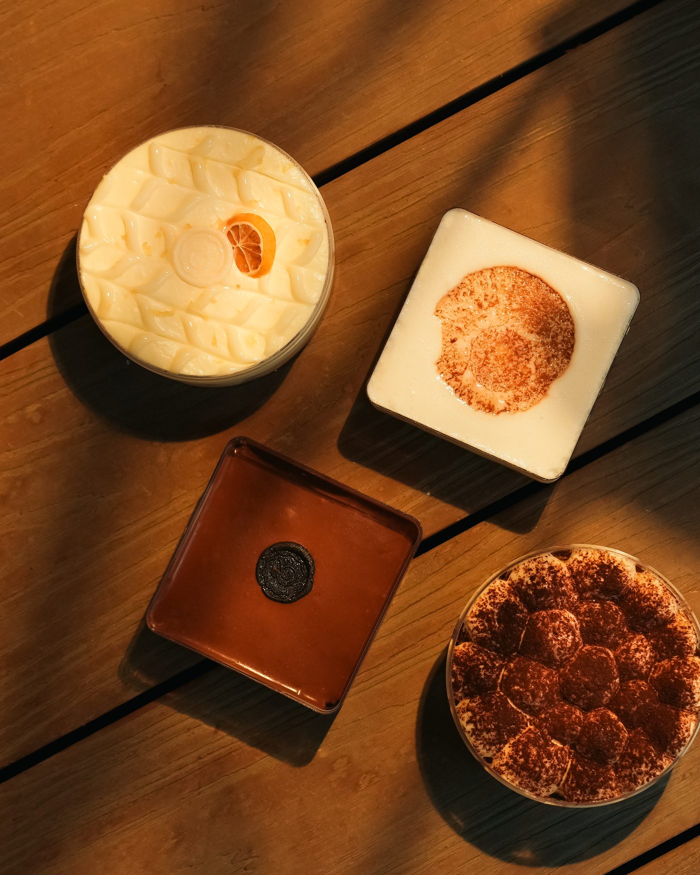 Cupcakes and tubs from the case
